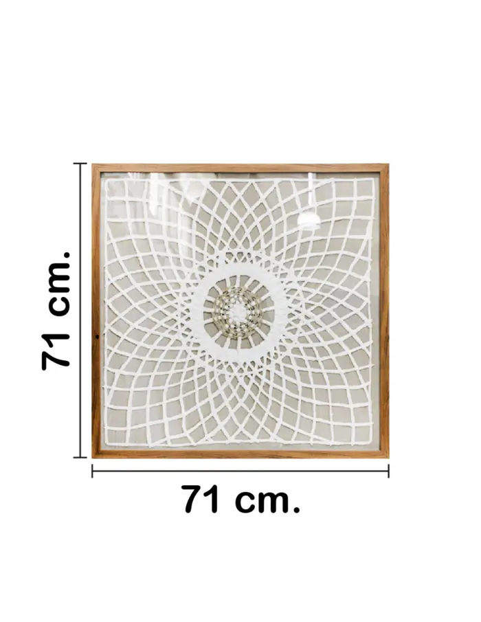 Cuadro círculos infinitos de 70x70x3cm - Image 2