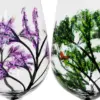 Set de 4 copas de vino diseño árbol pintado a mano de 450 ml - Image 2