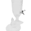 Jarra de 2L con tapa y grifo de vidrio transparente de 15.5x15.5x54.4cm - Image 2