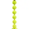 Candelabro de metal diseño esferas amariilo mate de 18x18x78cm - Image 2
