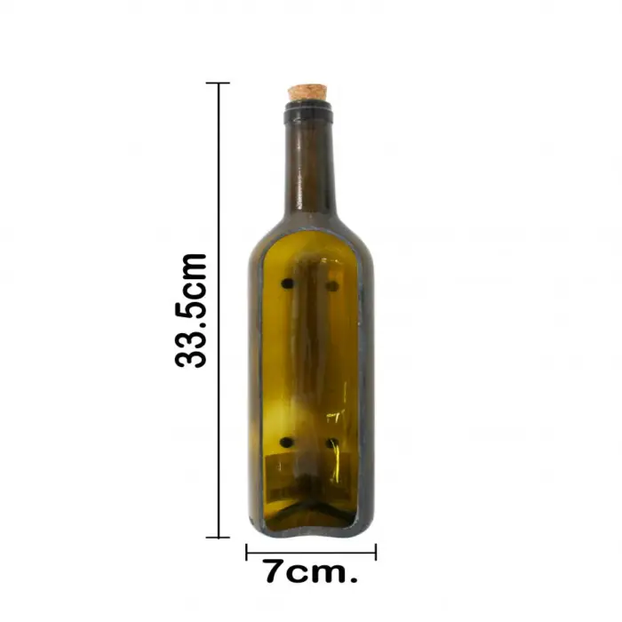 Base de vidrio diseño botella de 34x7x6cm - Image 4