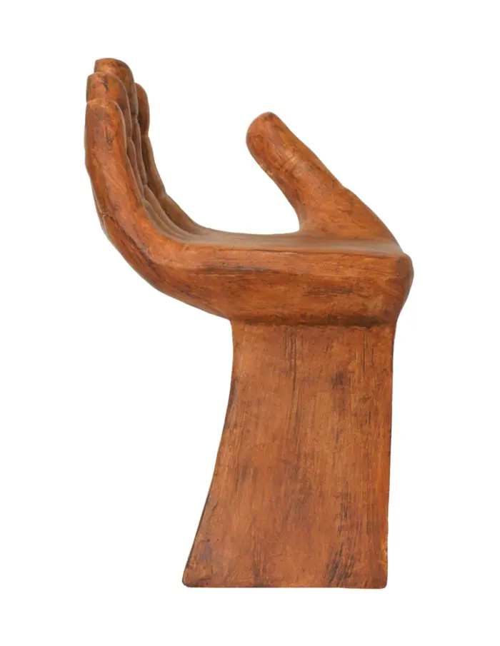 Taburete de diseño mano de madera de 43x41x66cm - Image 2