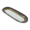Charola oval de melamina blanco con café de 26x9.5cm - Image 2
