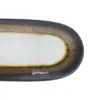 Charola oval de melamina blanco con café de 26x9.5cm - Image 3
