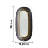 Charola oval de melamina blanco con café de 26x9.5cm - Image 4