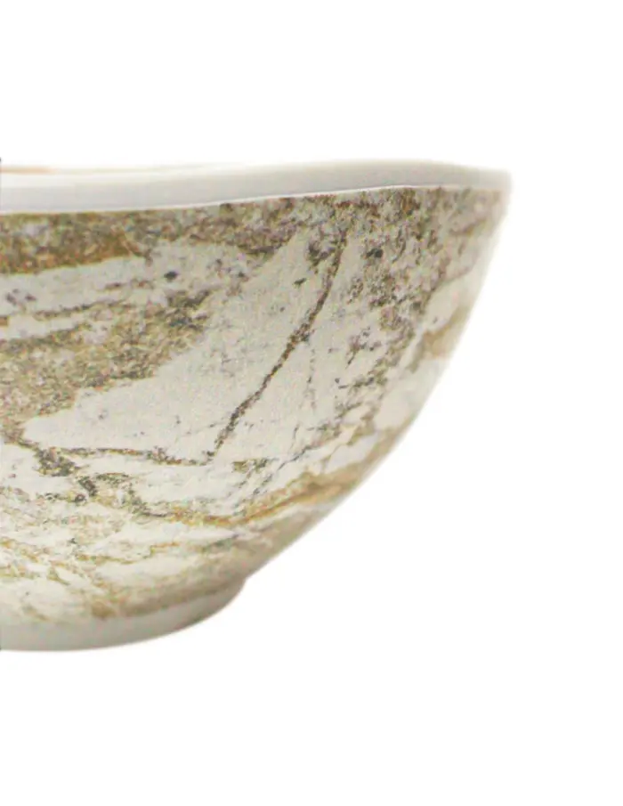 Bowl redondo de melamina tipo mármol de 11x6cm - Image 2