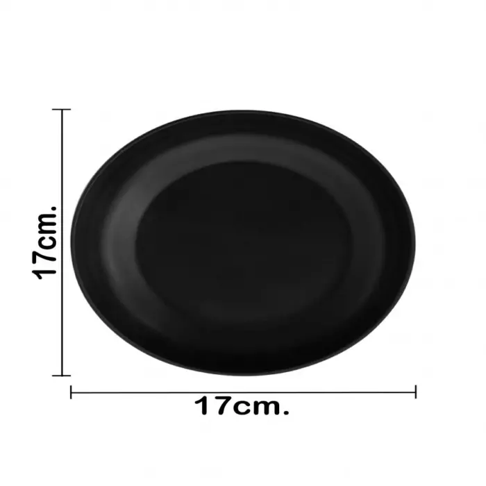 Tazón de melamina profundo negro de 17cm - Image 4