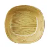 Bowl cuadrado de melamina tipo madera de 12.5cm - Image 2