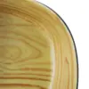 Bowl cuadrado de melamina tipo madera de 12.5cm - Image 3