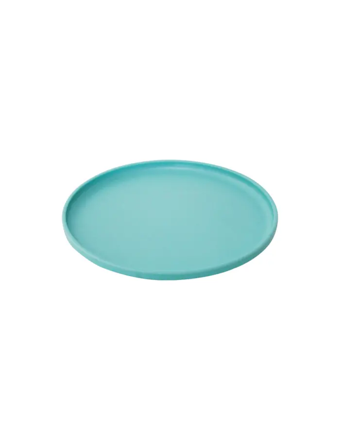 Plato de melamina azul turquesa de 15.8x15.8x1.6cm - Image 2