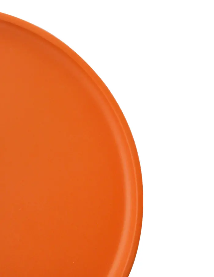 Plato de melamina naranja de 15.8x15.8x1.6cm - Image 2