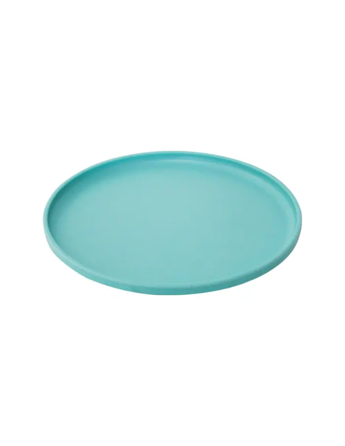 Plato de melamina azul turquesa de 20.4x20.4x1.6cm - Image 2