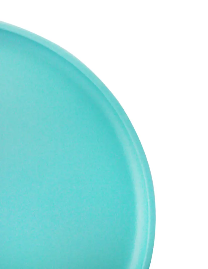 Plato de melamina azul turquesa de 20.4x20.4x1.6cm - Image 3