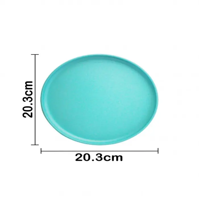 Plato de melamina azul turquesa de 20.4x20.4x1.6cm - Image 4