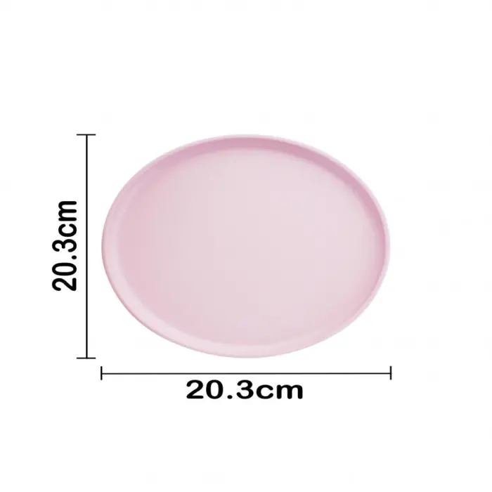 Plato de melamina rosa de 20.4x20.4x1.6cm - Image 4