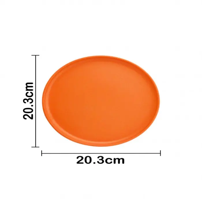 Plato de melamina naranja de 20.4x20.4x1.6cm - Image 4