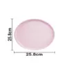 Plato de melamina rosa  de 26x26x1.6cm - Image 4