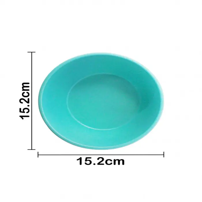 Bowl de melamina azul turquesa de 15.2x15.2x6.5cm - Image 4