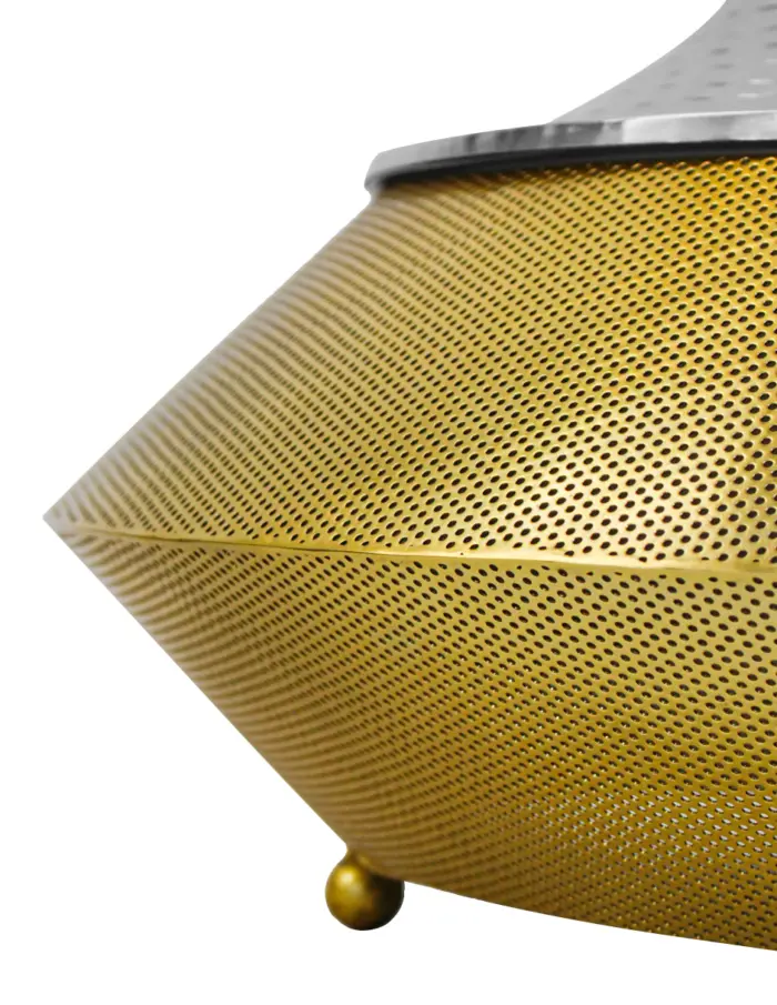 Buffetera de aluminio con acero dorado con plateado de 5 litros de 43x43x34 cm - Image 4