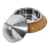 Buffetera de aluminio con acero color madera de 5 litros de 43x43x34cm - Image 3