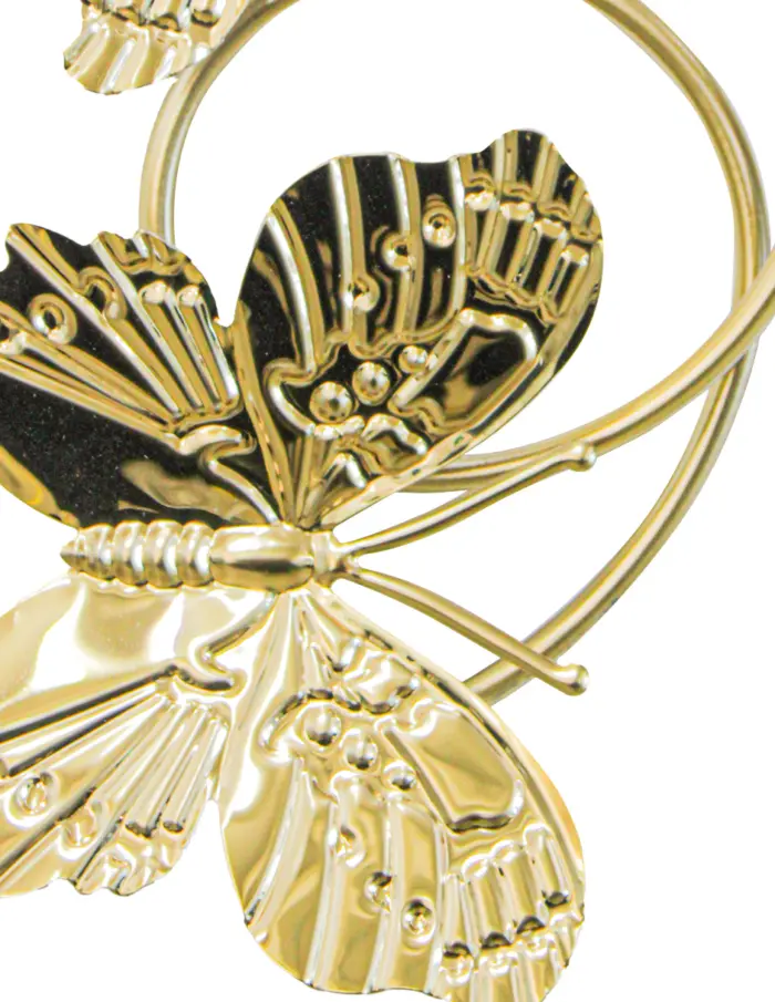 Cuadro de metal diseño mariposas doradas de 49.5x52.1x3.2cm - Image 4