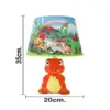 Lámpara de mesa de cerámica diseño dinosaurio naranja de 20x20x35cm - Image 4