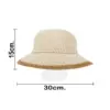 Sombrero tejido beige de 30x30x15cm - Image 4
