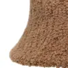 Sombrero de invierno de tela café de 24.5x24.5x15cm - Image 3
