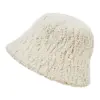 Sombrero de invierno de tela beige de 24.5x24.5x15cm - Image 2