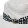 Sombrero de verano blanco de 33x33x9cm - Image 2