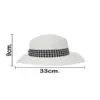 Sombrero de verano blanco de 33x33x9cm - Image 3
