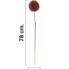 Vara de flor artificial de plástico vino de 12x78x0.1cm - Image 2