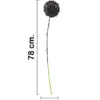 Vara de flor artificial de plástico negro de 12x78x0.1cm - Image 2