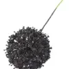Vara de flor artificial de plástico negro de 12x78x0.1cm - Image 3