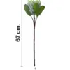 Vara de flor artificial diente de leon verde de 12x70x0.1cm - Image 2