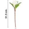 Vara de flor artificial de alcachofa blanca de 16x54x0.1cm - Image 2