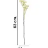 Vara de flor artificial de plastico beige de 17x64x0.1cm - Image 2