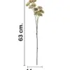 Vara de flor artificial de plstico rosa de 17x64x0.1cm - Image 2