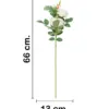 Vara de rosas artificial blancas de 13x64x0.1cm - Image 2