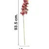 Vara de orquidea artificial jaspeada rosa de 16x92x0.1cm - Image 2
