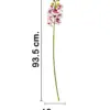 Vara de orquidea artificial blanca con puntos de 10x66x0.1cm - Image 2