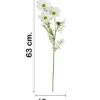Vara de flores artificiales de margaritas blancas de 20x64x0.1cm - Image 2