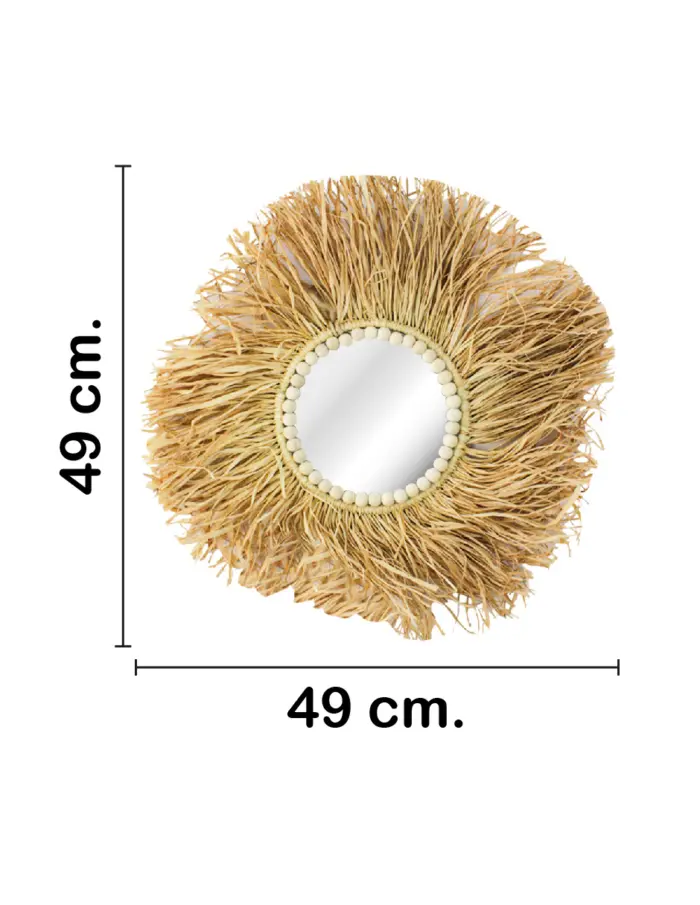 Cuadro de pared de fibras naturales de 50x50x0.1cm - Image 2