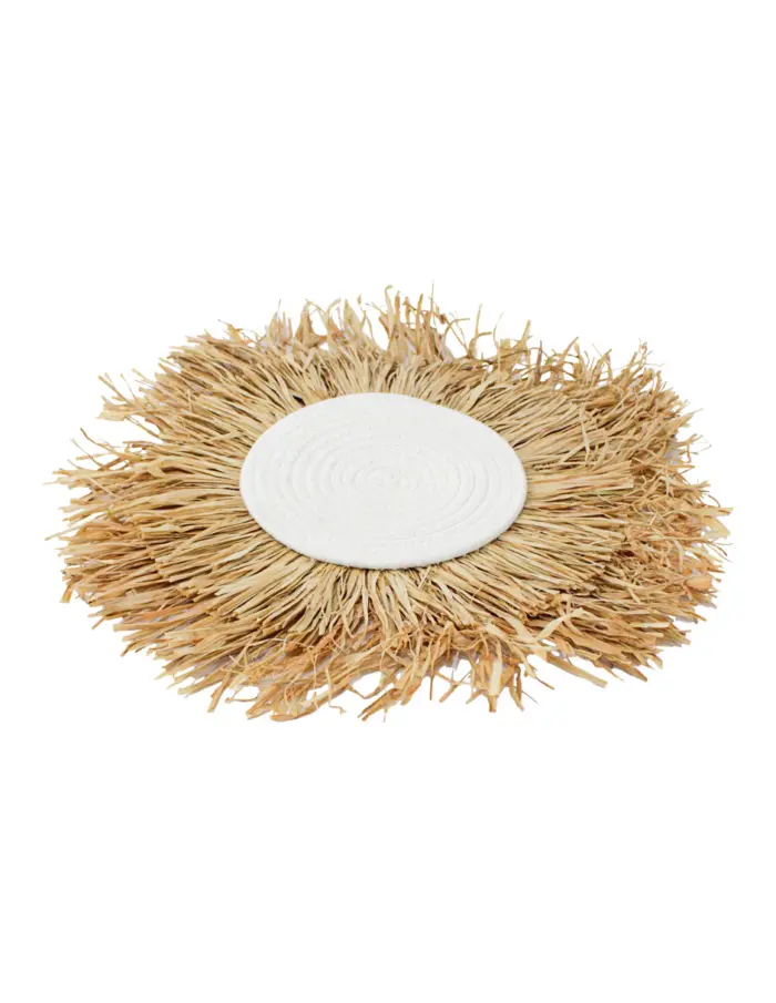 Cuadro de pared de fibras naturales de 50x50x0.1cm - Image 3