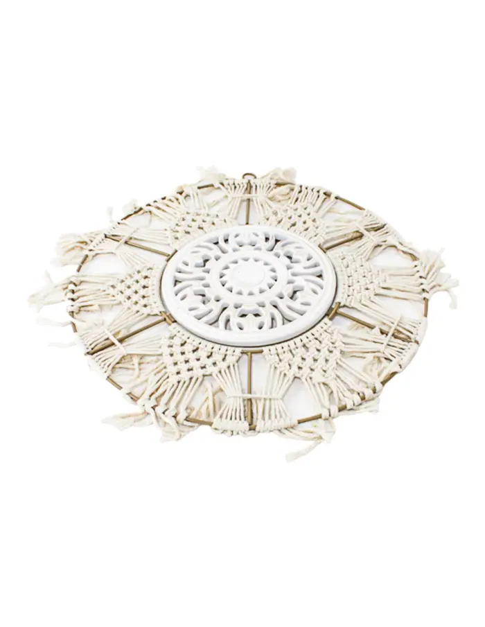 Cuadro de pared tejido de macrame de 40x40x0.1cm - Image 3