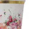 Paquete de 8 vasos desechables blancos estampado rosas de 350 ml y 8x8x15.9 cm - Image 4