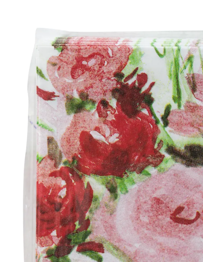 Servilletas de papel estampado flores de 13x13x1.5cm - Image 4