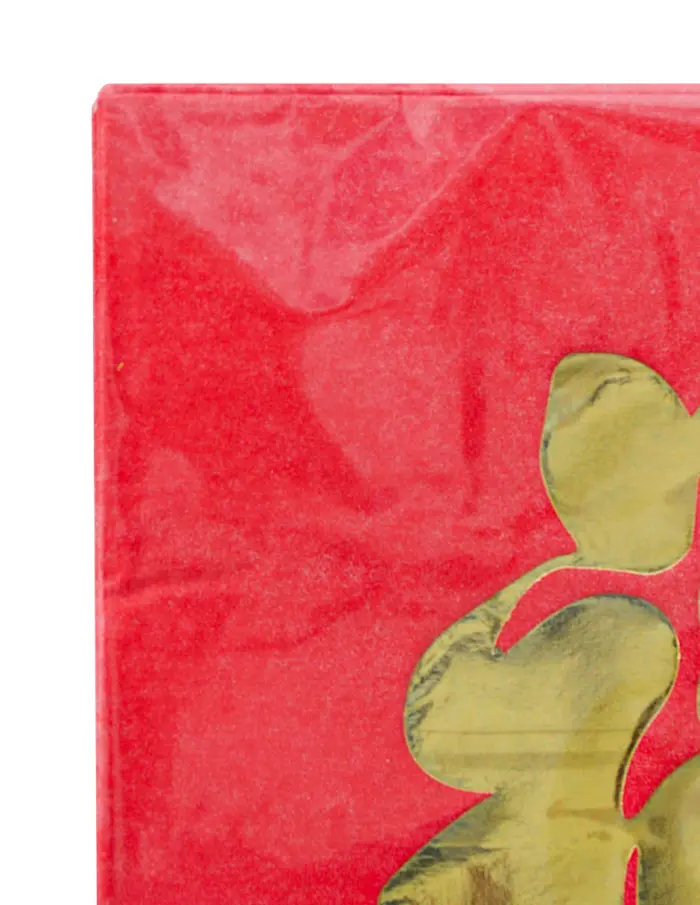 Servilleta de papel rojas con letras chinas de 16.5x16.5x2cm - Image 4