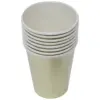 Paquete de 8 vasos desechables dorados de 250ml y 7.5x7.5x13cm - Image 3
