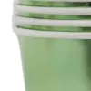 Paquete de 8 vasos desechables verde brillante de 250ml y 7.5x7.5x13cm - Image 4